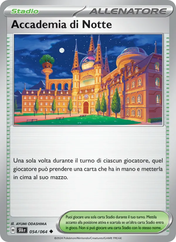 Carta Accademia di Notte 054/064 di Segreto Fiabesco in italiano