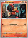 Charcadet 011/084 Buio Pesto, carta Pokémon italiana. Scansione di riferimento per la Reverse.
