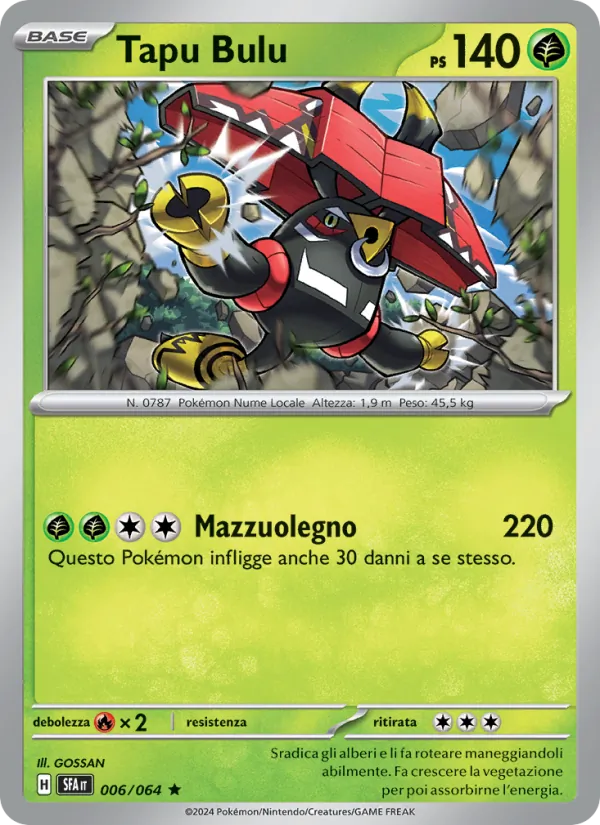 Carta Tapu Bulu 006/064 di Segreto Fiabesco in italiano