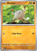 Mankey 042/084 Buio Pesto, carta Pokémon italiana. Scansione di riferimento per la Reverse.