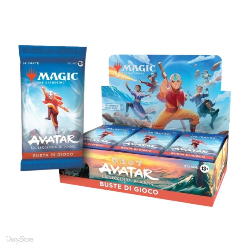 Box Display Magic The Gathering Avatar La Leggenda di Aang con 30 buste d'espansione Universe Beyond
