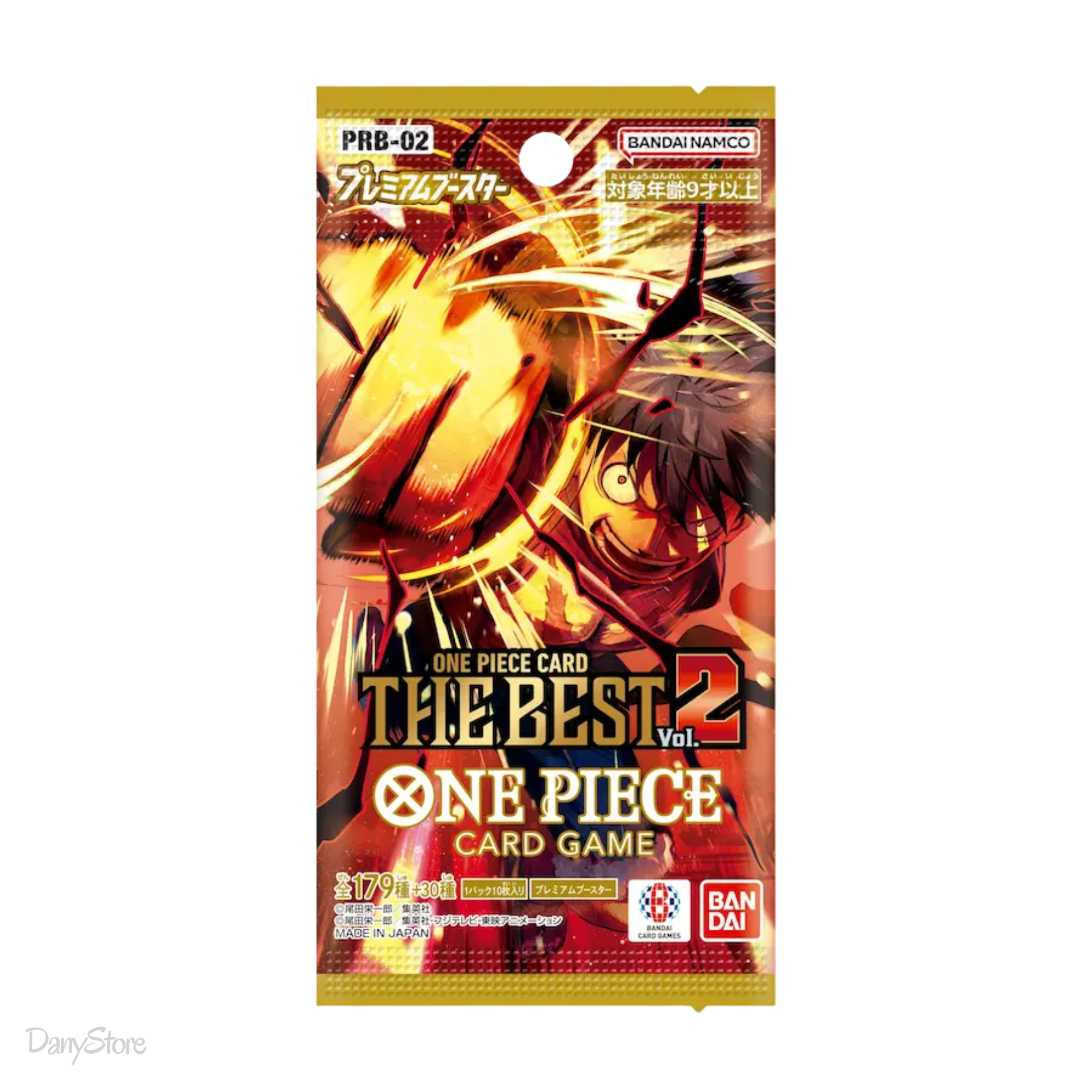 Bustina singola One Piece Premium Booster The Best Vol.2 PRB-02 versione Giapponese con 10 carte