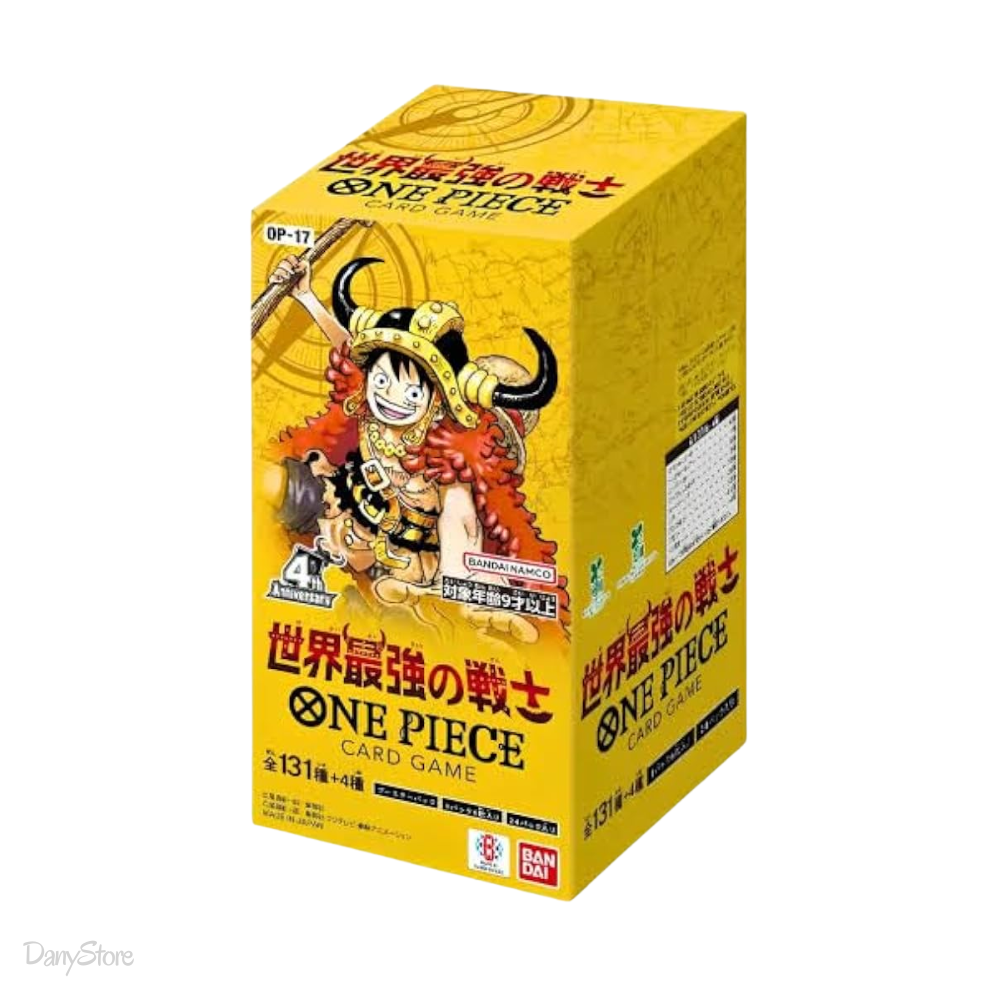 One Piece Display Box 24 buste OP17 The World's Strongest Warriors OP-17 JAP