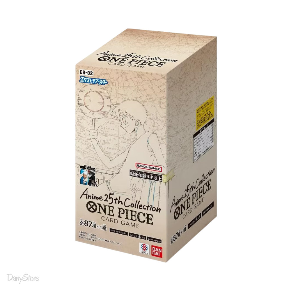 Display Box sigillato One Piece Card Game EB-02 Anime 25th Collection versione giapponese con 24 bustine d'espansione celebrative