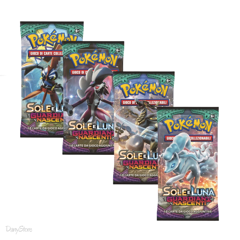 Art set Pokémon Guardiani Nascenti in italiano con 4 buste sigillate