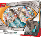 Box Collezione Pokémon Mabostiff-ex con carta promozionale olografica, carta Maschiff e 4 bustine d'espansione