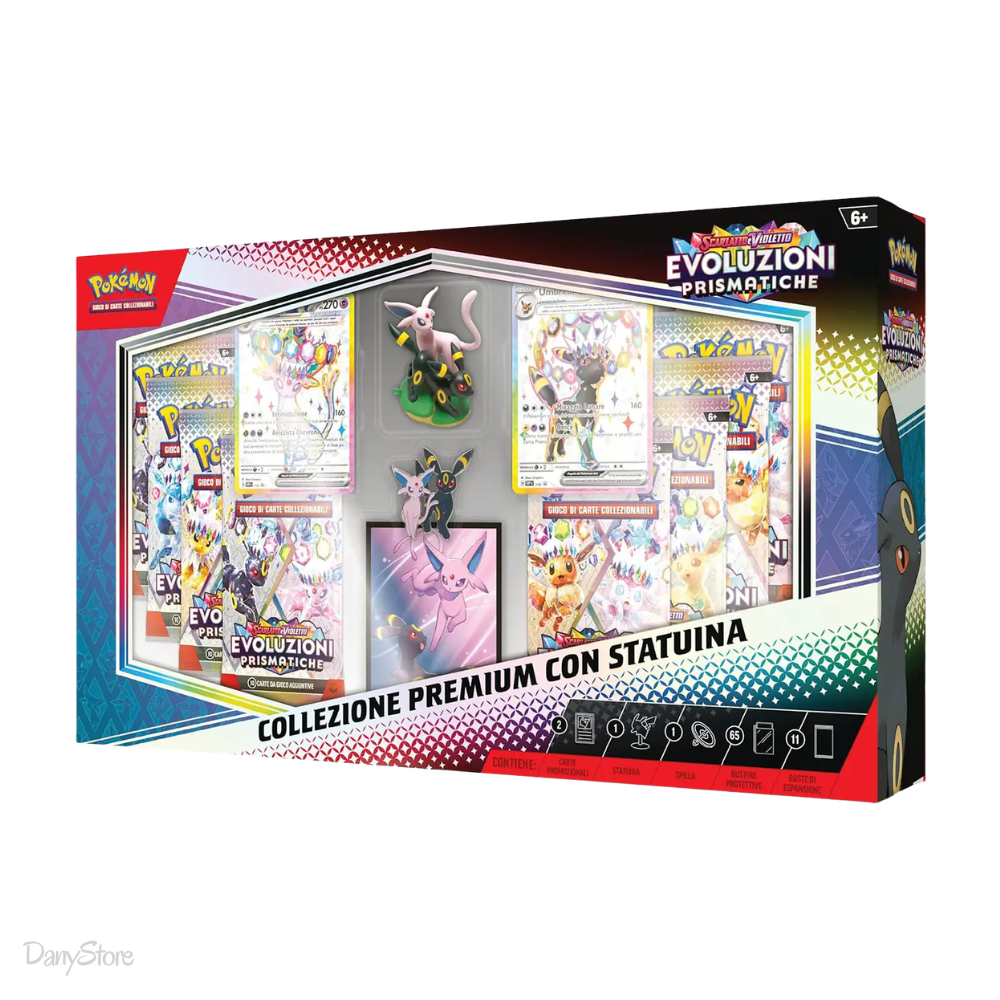 Pokémon Collezione Premium con Statuina Evoluzioni Prismatiche ITA