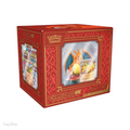 Box Collezione Super Premium Pokémon Charizard con statuina centrale e bustine di espansione incluse