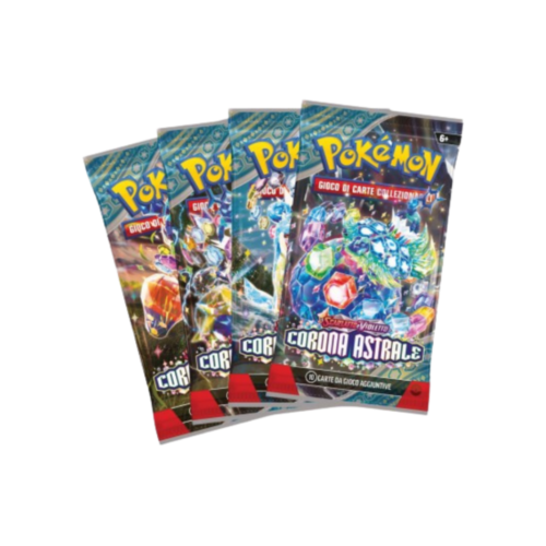 Display Box sigillato Pokémon Corona Astrale con 36 bustine d'espansione e illustrazione di Terapagos Forma Stellare