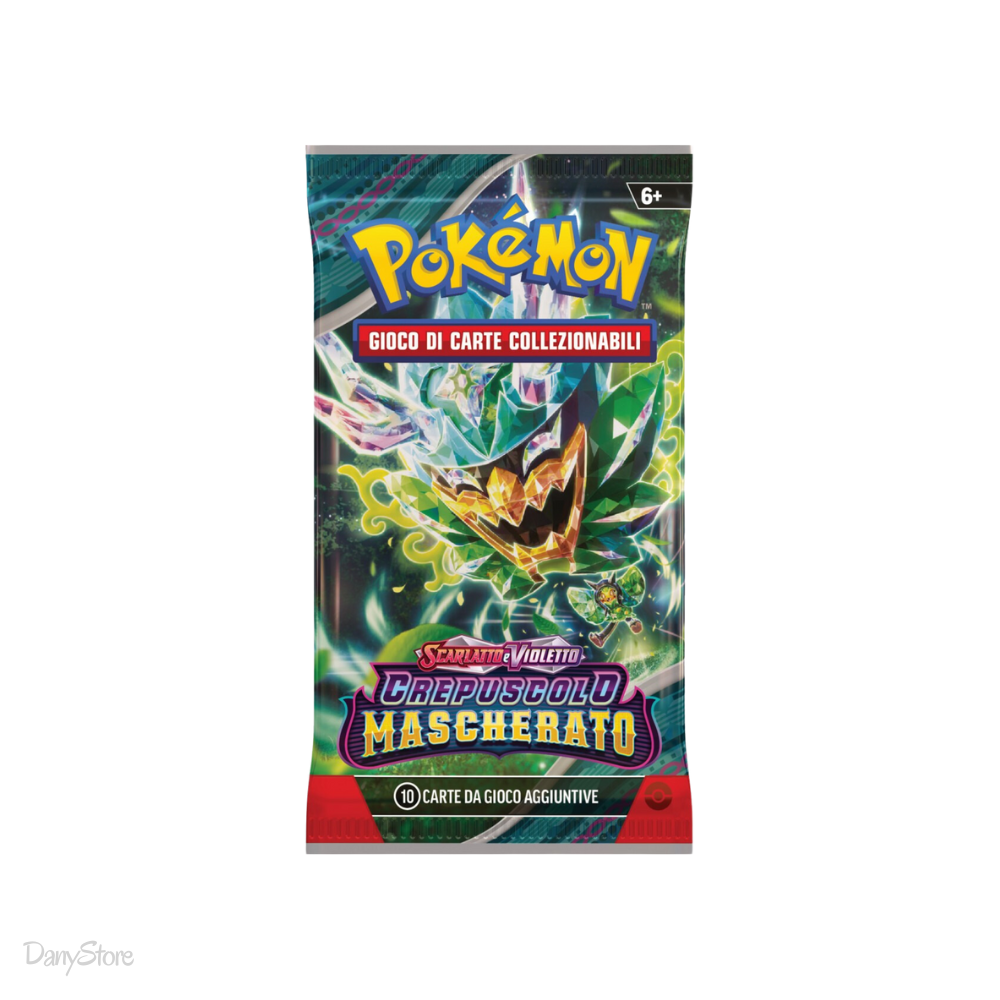 Bustina singola Pokémon Crepuscolo Mascherato Scarlatto e Violetto lingua italiana fronte