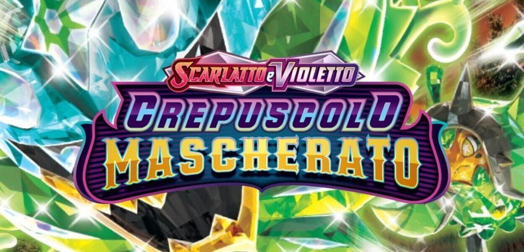 Display Box sigillato Pokémon Crepuscolo Mascherato con 36 bustine d'espansione e illustrazione di Ogerpon Maschera Turchese