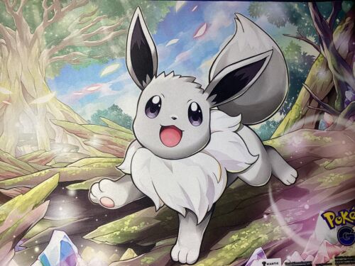 Tappetino Playmat Pokémon GO con illustrazione di Eevee Lucente