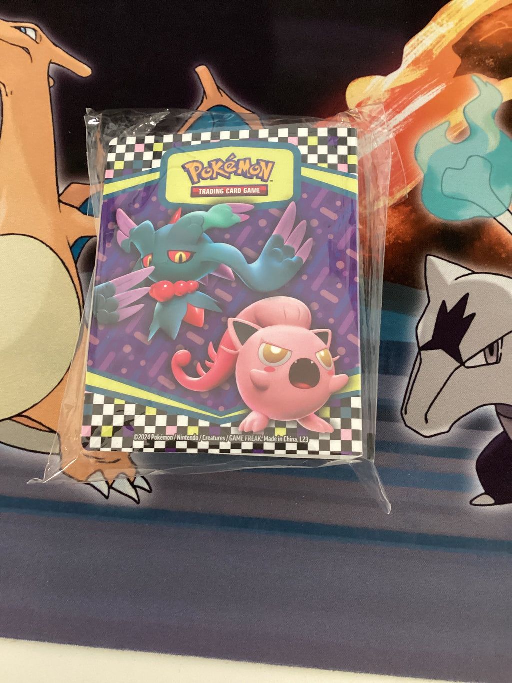 Mini Portfolio Pokémon con artwork Tempo Passato e Tempo Futuro