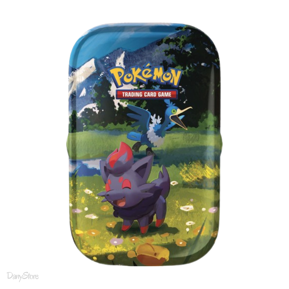 Mini Tin Pokémon Ascesa Eroica in metallo con artwork ufficiale e bustine espansione