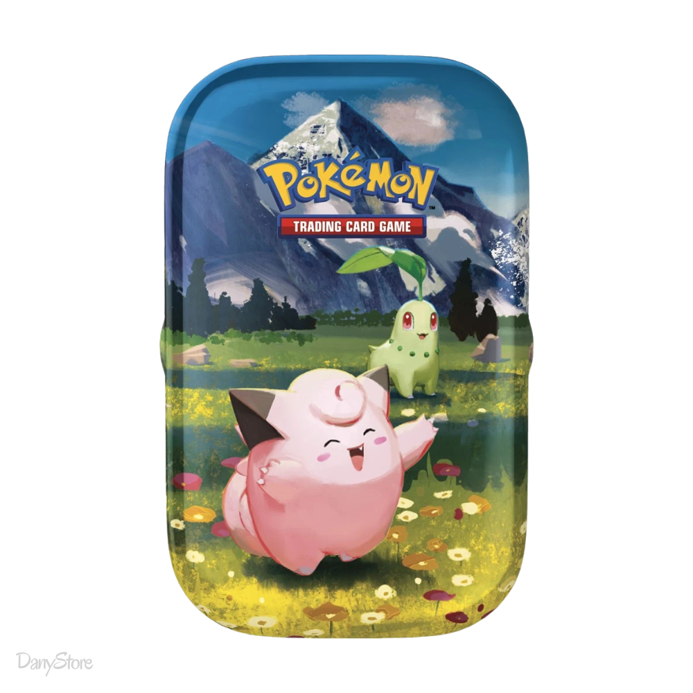 Mini Tin Pokémon Ascesa Eroica in metallo con artwork ufficiale e bustine espansione