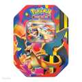 Tin in metallo Pokémon Mega Charizard Y con carta olografica e bustine espansione