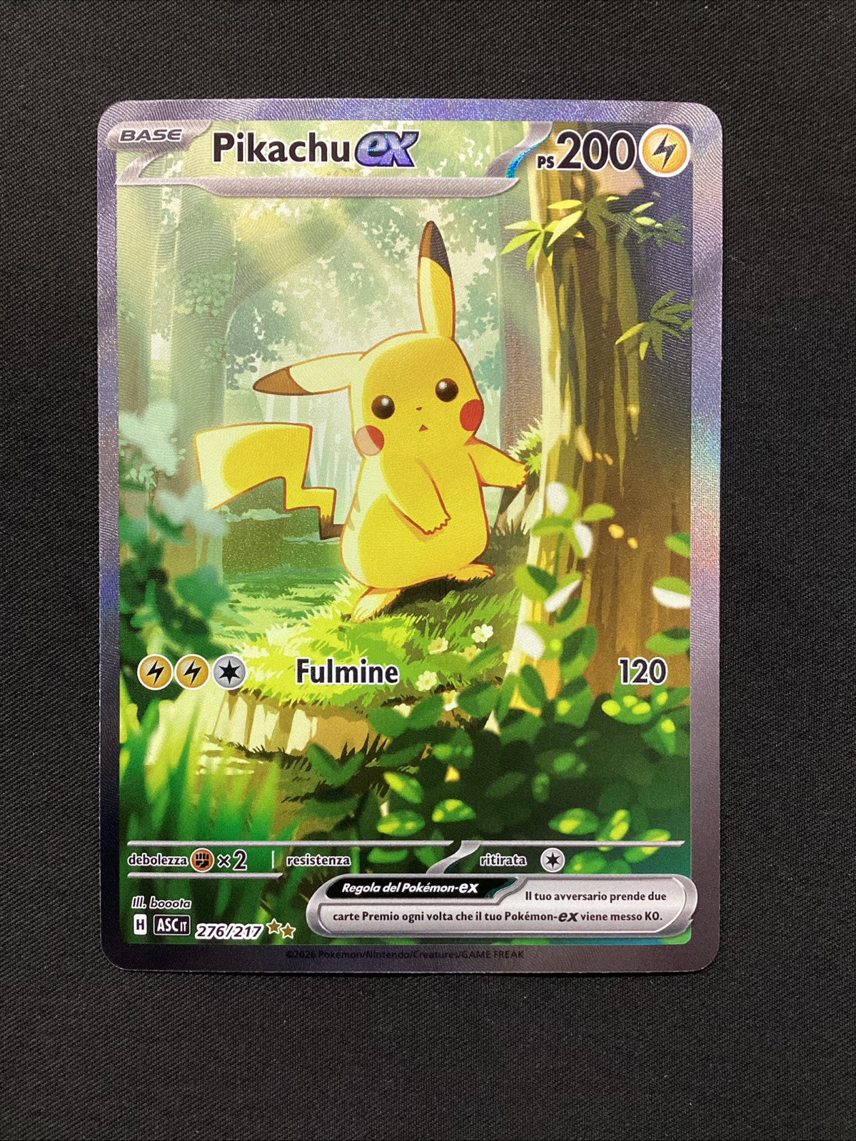 276-217 Pikachu ex Alternative Art ASC Ascesa Eroica ITA NM
