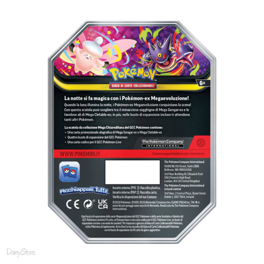 Pokémon Tin da Collezione Mega Chiarodiluna: Mega Gengar ITA