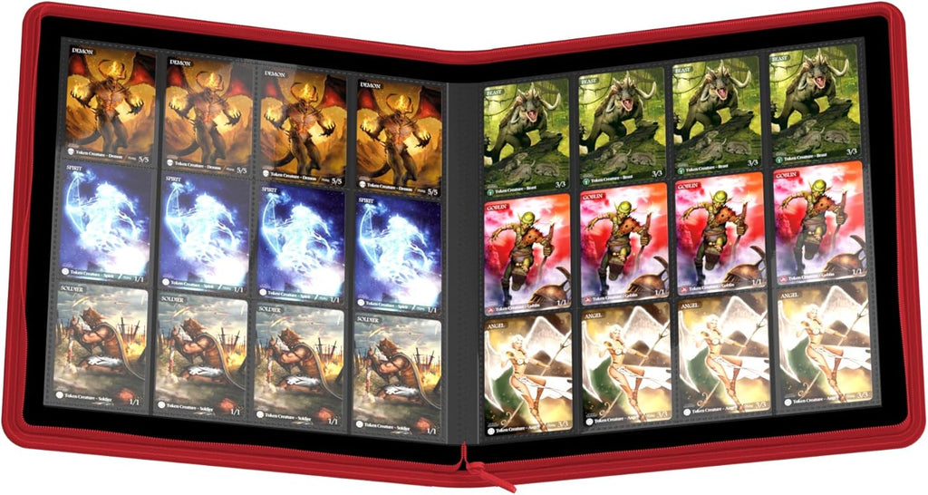 Album Ultimate Guard QuadRow Zipfolio 480 12 tasche colore Rosso