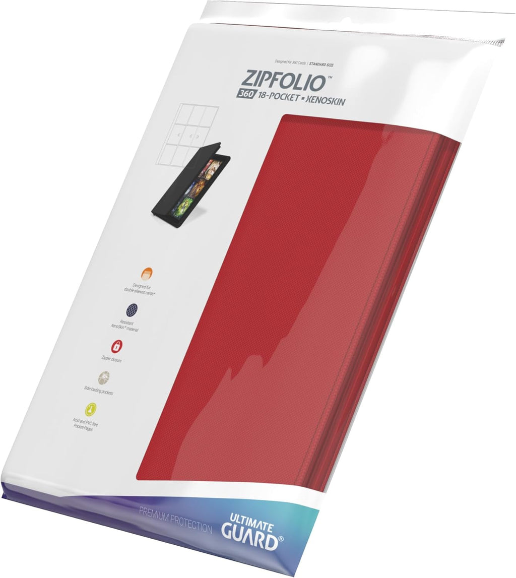 Album Ultimate Guard Zipfolio 360 9 tasche colore Rosso