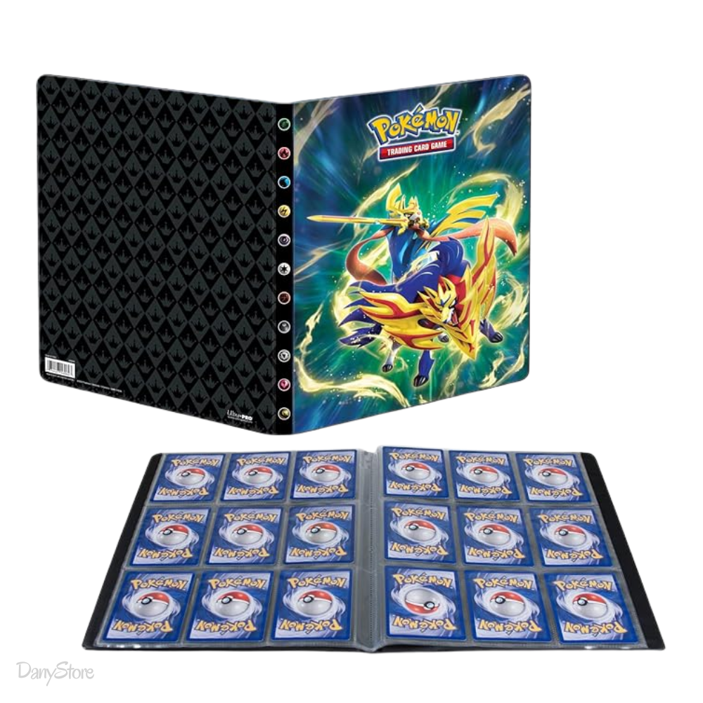 Portfolio Ultra Pro 9 Tasche Pokémon Spada e Scudo con Zacian e Zamazenta
